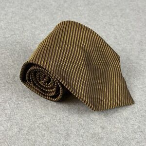 Vintage Garrick Anderson USA Silk Tie Olive Purple Woven Necktie 57x4"